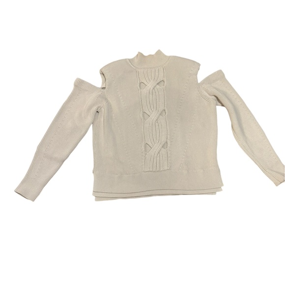 Jonathan Simkhai Porter Cold-Shoulder Turtleneck Sweater - Picture 2 of 6